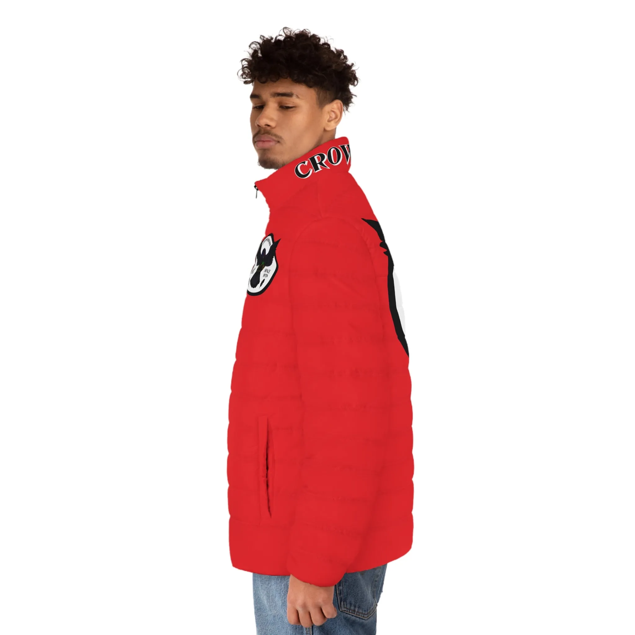 3rd Generation Men's CROWGODSHI Puffer Jacket, RED