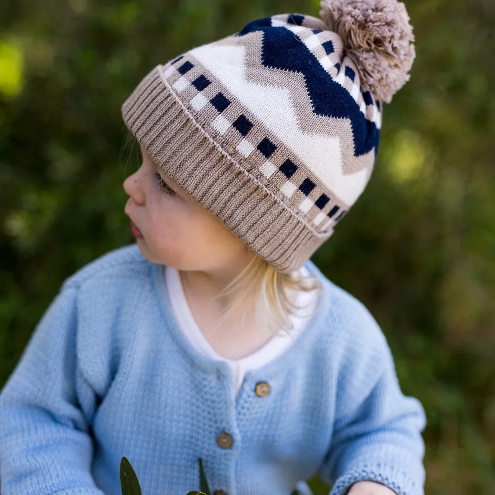 Acorn Kids: Colorado Merino Beanie Navy