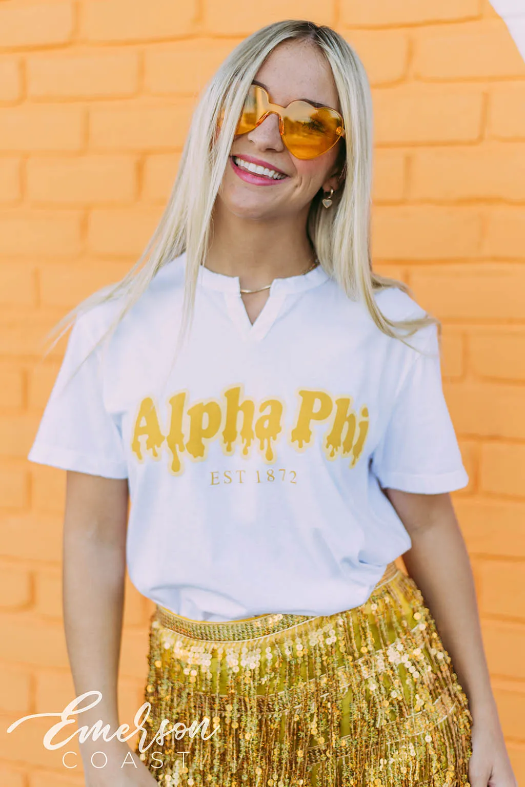 Alpha Phi Honey Bid Day Notch Tee