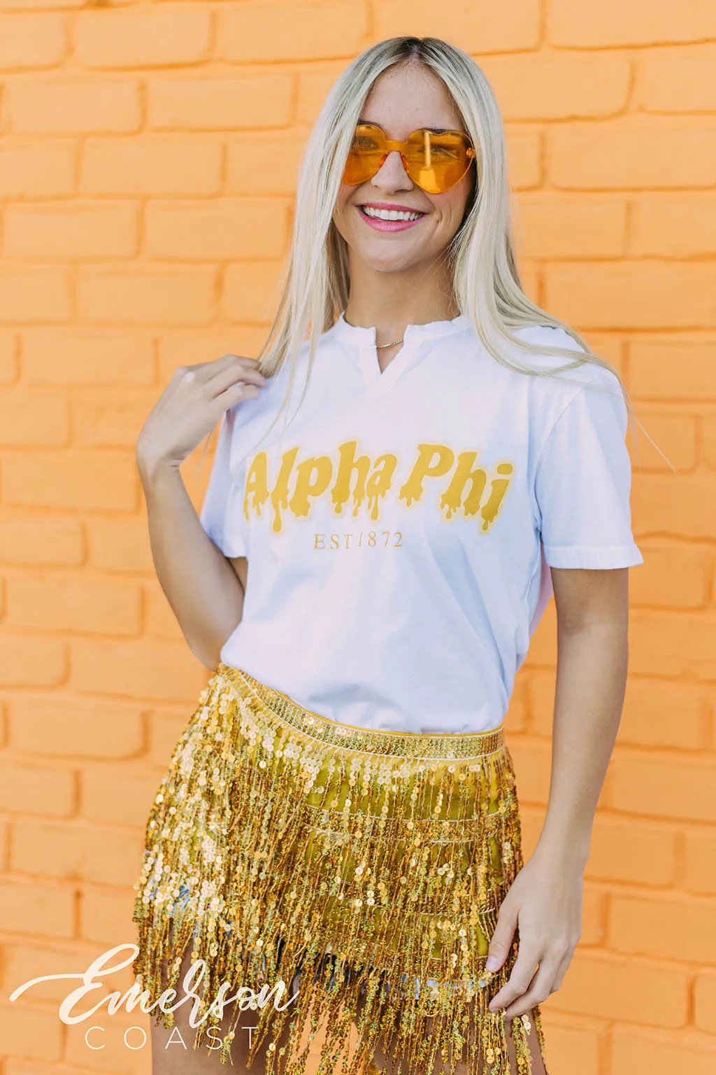 Alpha Phi Honey Bid Day Notch Tee