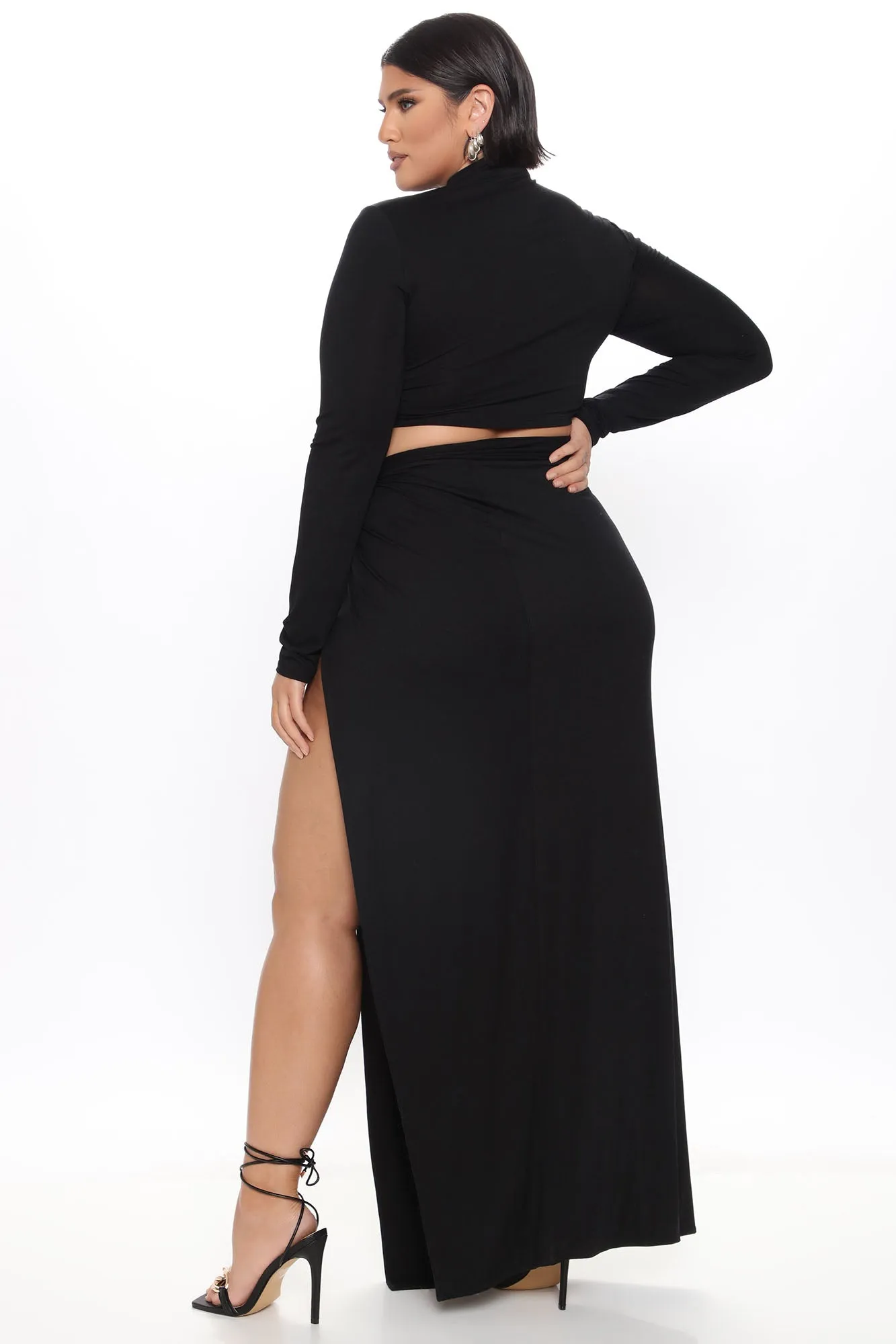 Always Extra Maxi Skirt Set - Black