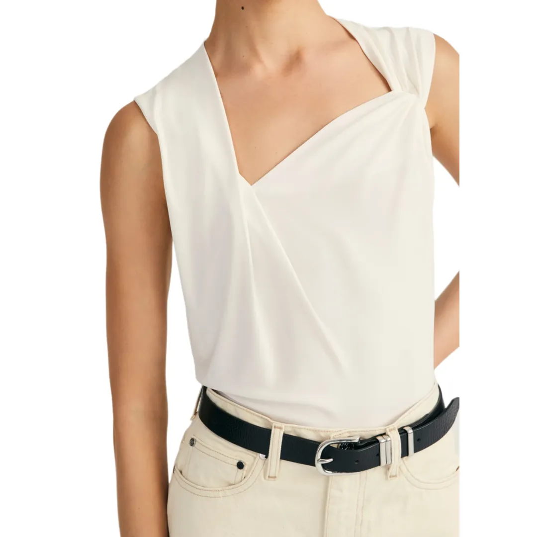 ALYA SLEEVELESS DRAPED TOP