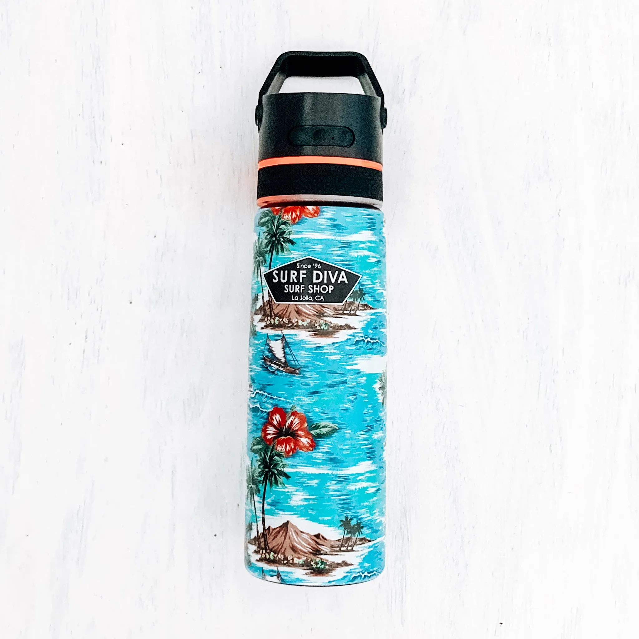 AUDIO MOBE DRINKWARE with SURF DIVA SURF SHOP Canteen Bottle 18.5oz (kandui)