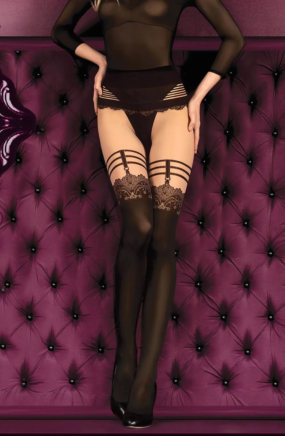 Ballerina 394 Tights Skin / Nero (Black)