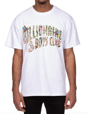 Billionaire Boys Club T-Shirt - BB Arch SS Knit - Bleach White  - 841-4311