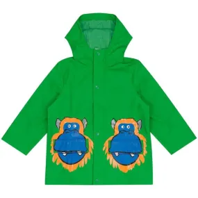 Boys Green Monkey Raincoat