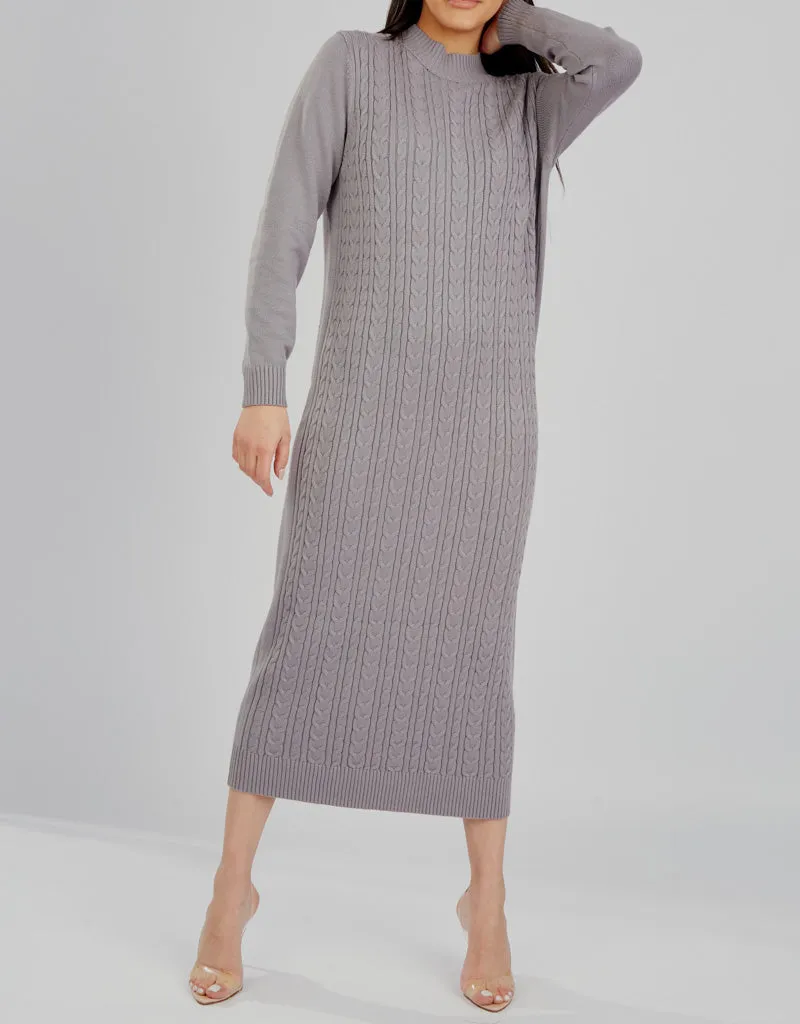 Cable Knitted Dress