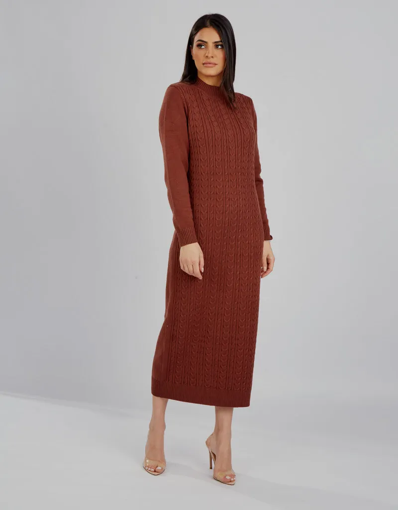 Cable Knitted Dress