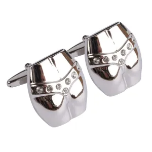 Crystal Thong Cufflinks