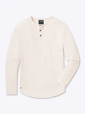 Cuts Ao Long Sleeve Henley Curve-Hem