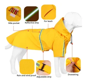 Dog outdoor raincoat(4 colors)