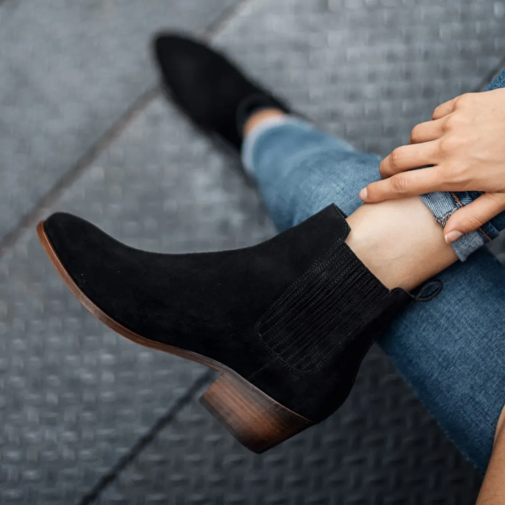 Dreamer Bootie | Black Suede