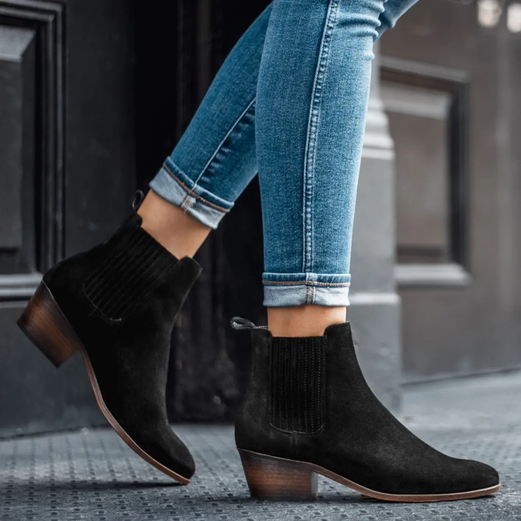 Dreamer Bootie | Black Suede