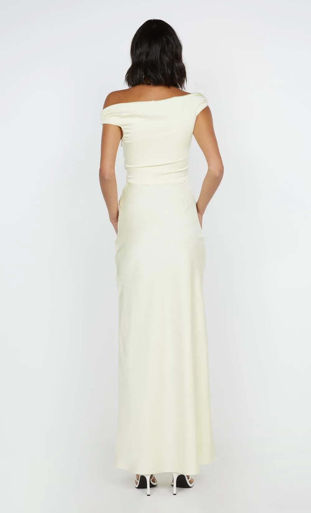 ETERNITY OFF SHOULDER MAXI - ICE YELLOW