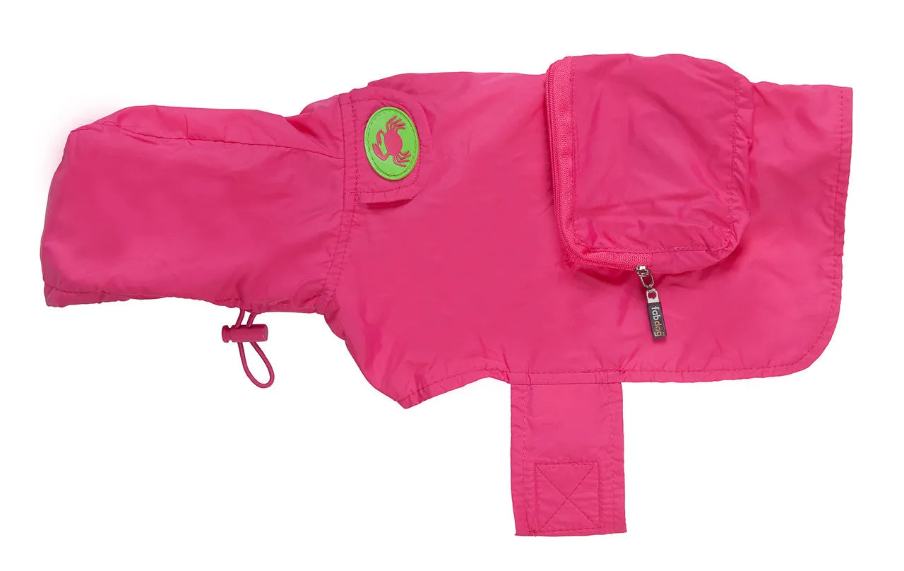 Fabdog Crab Raincoat - Hot Pink