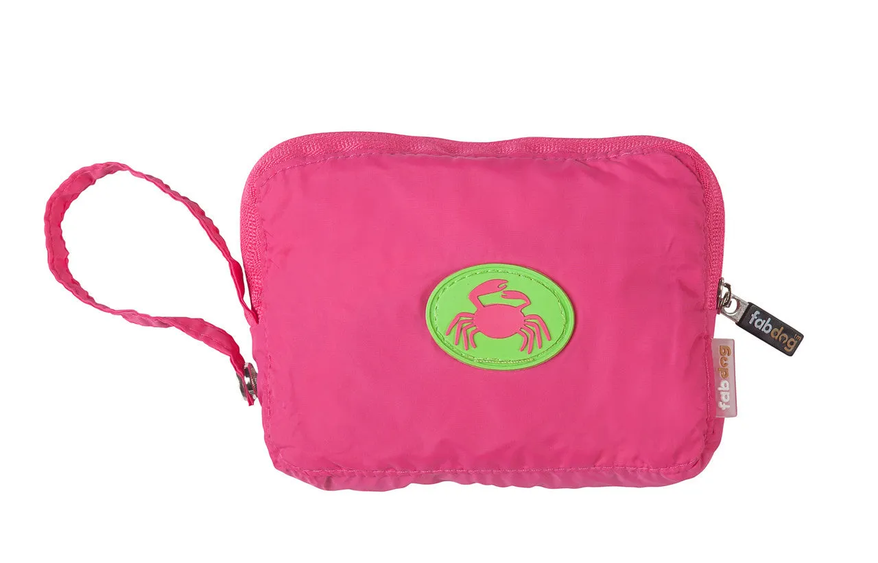 Fabdog Crab Raincoat - Hot Pink