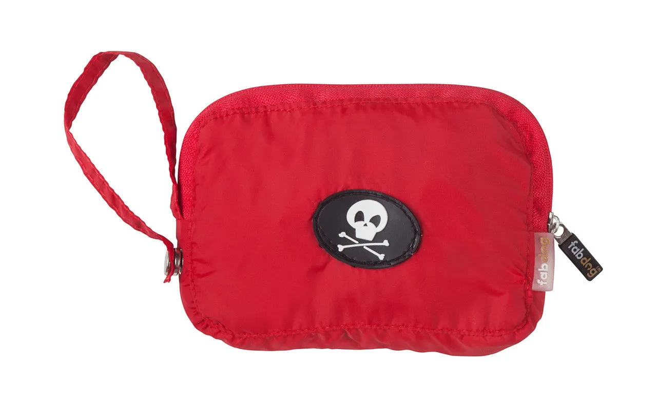 Fabdog Skull Raincoat - Red