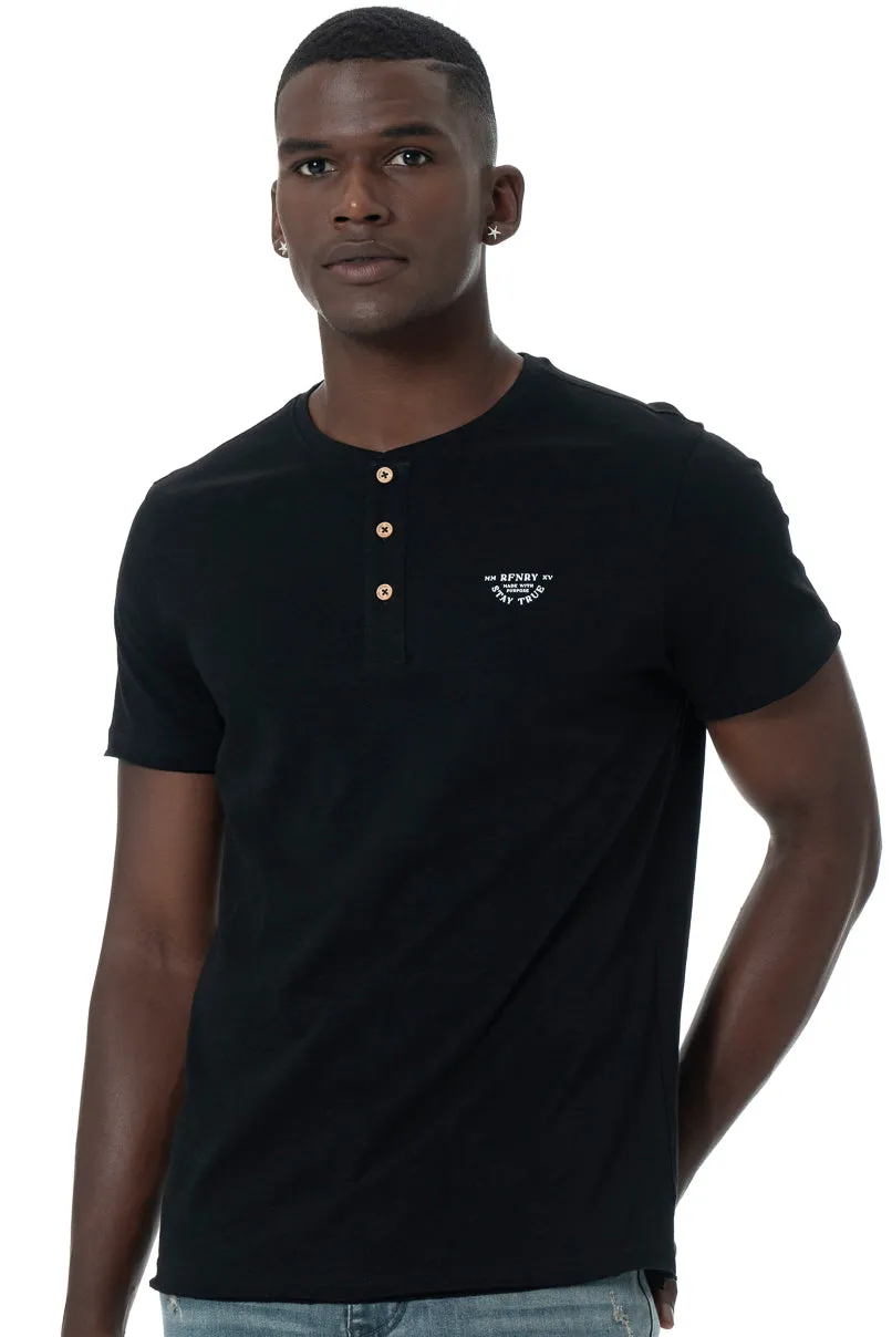 Henley T-Shirt _ 146764 _ Black