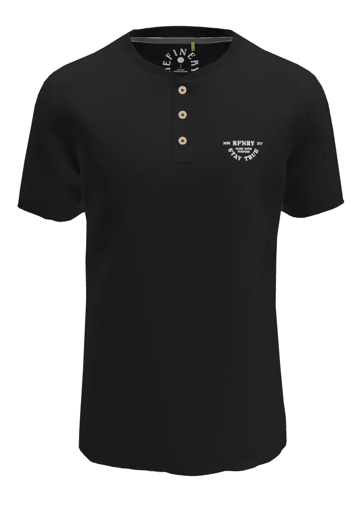 Henley T-Shirt _ 146764 _ Black