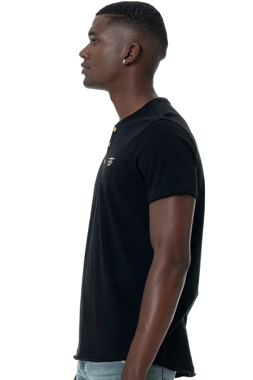 Henley T-Shirt _ 146764 _ Black