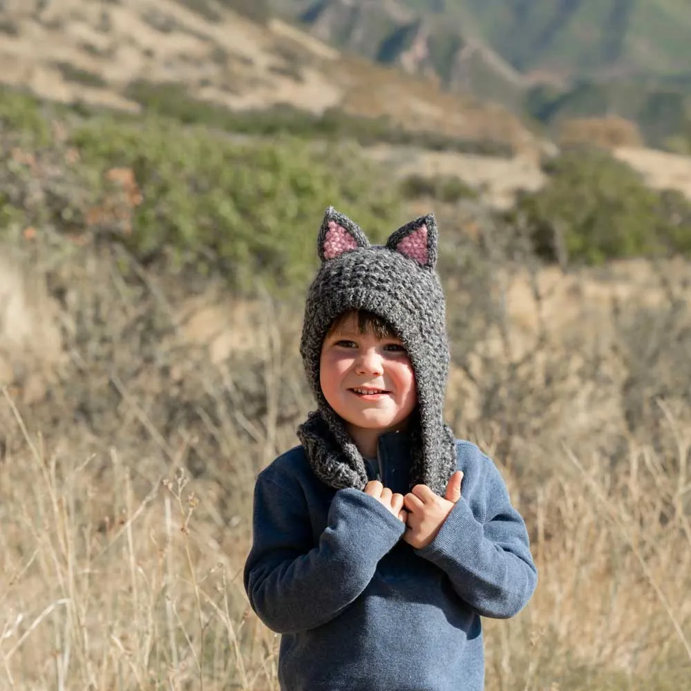 Kids Animal Hood - Warm Hat/Neckwarmer Combo