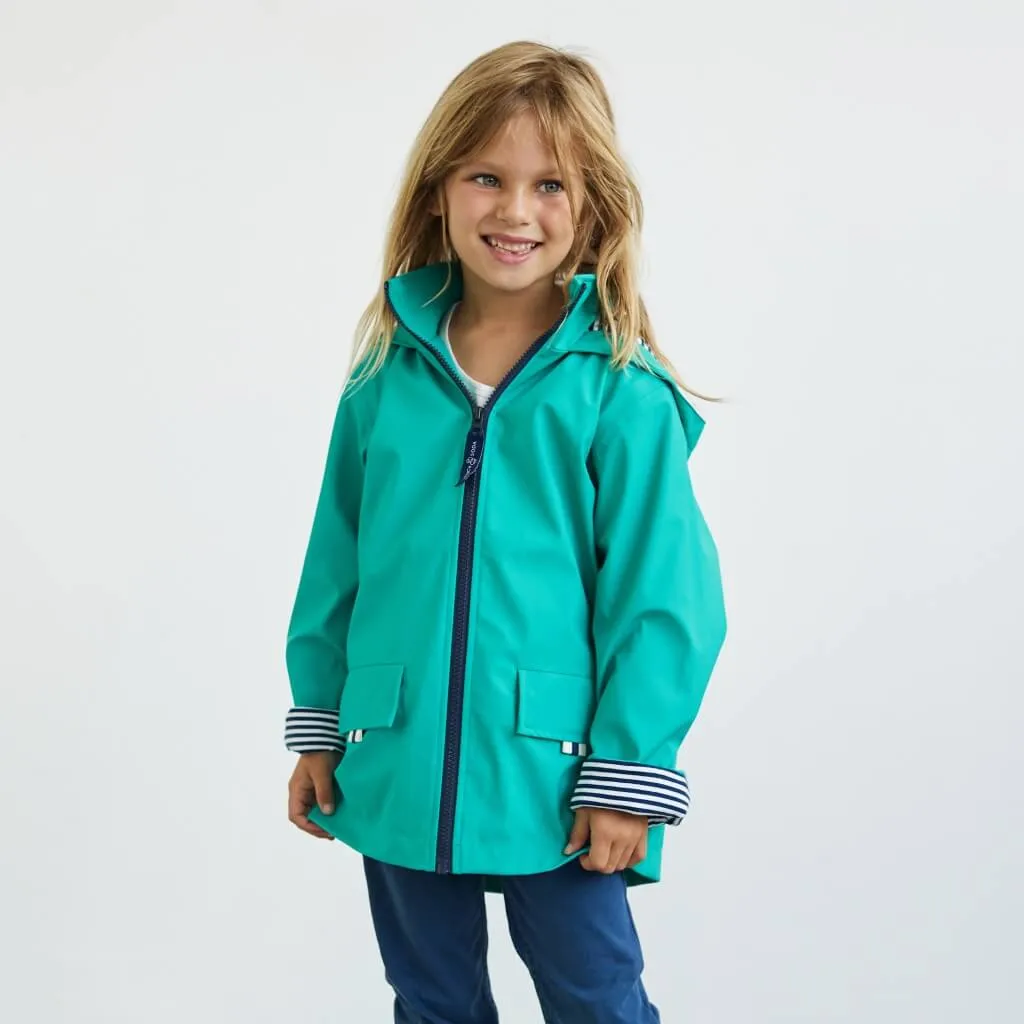 Kids' Raincoat - Sea Green