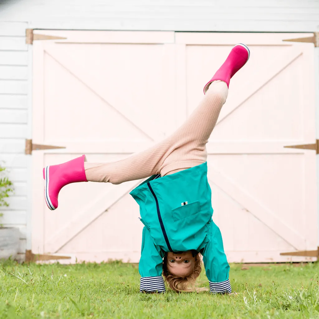 Kids' Raincoat - Sea Green