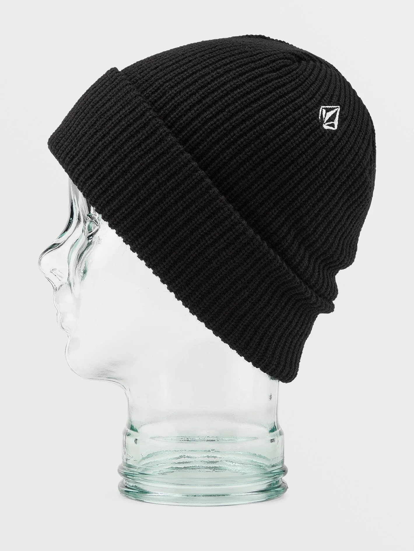 Kids Youth Lined Beanie - Black