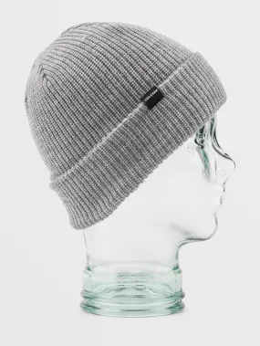 Kids Youth Lined Beanie - Heather Grey