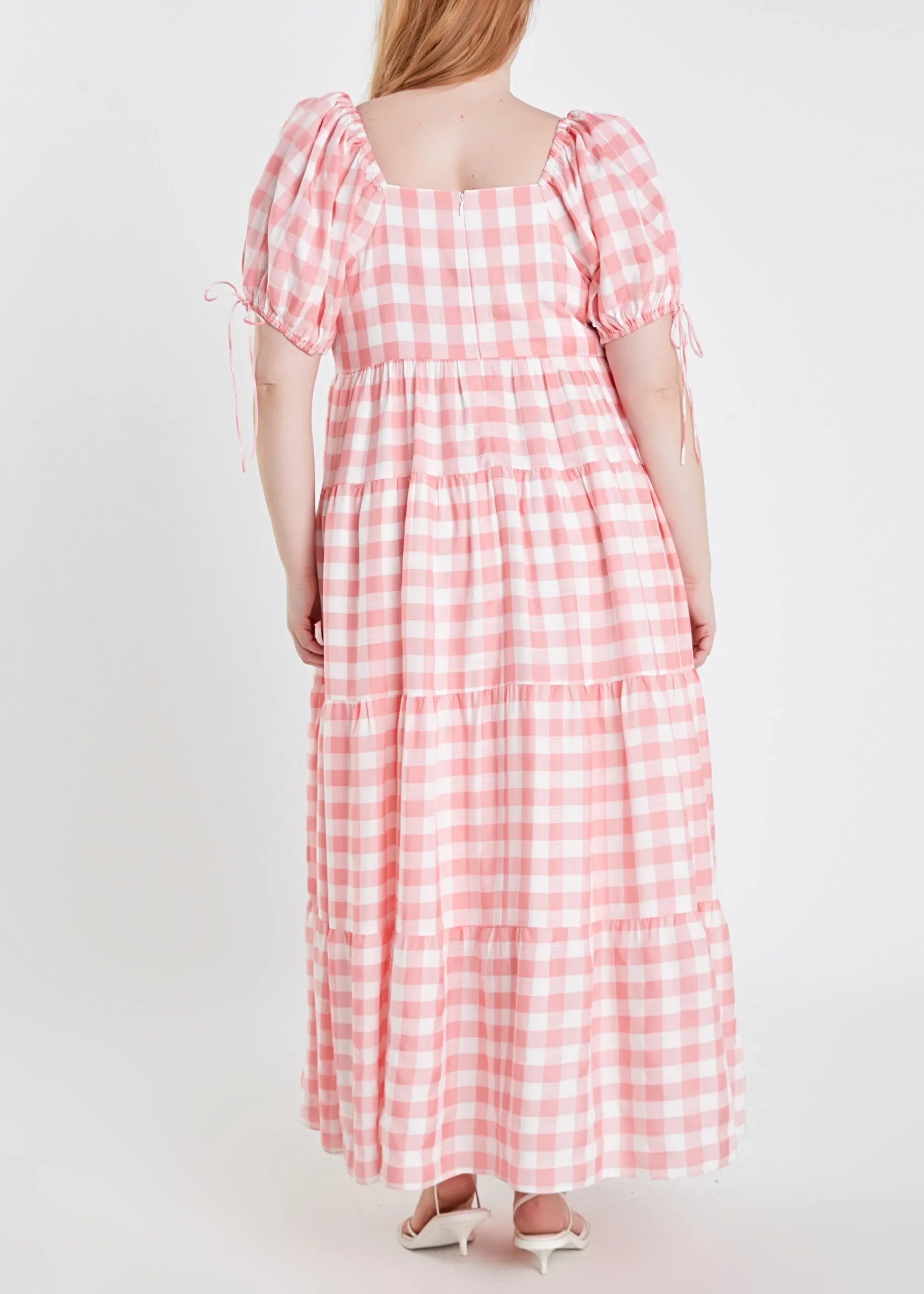 Knotted Gingham Dress