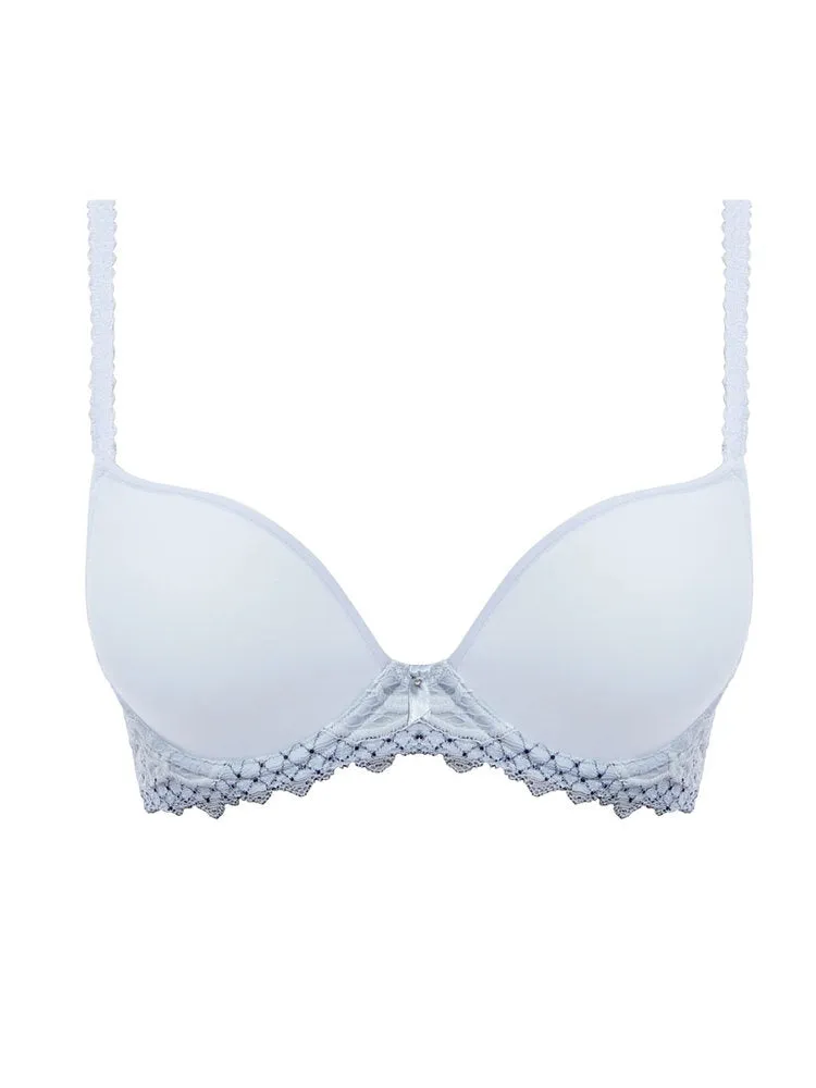 Lace Essentiel Contour Bra - Celestial Blue/Navy