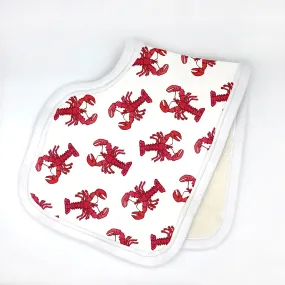 Lobster Burp Cloth - Organic Cotton