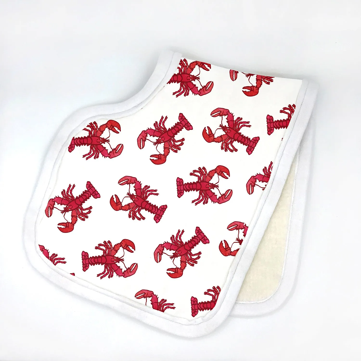 Lobster Burp Cloth - Organic Cotton