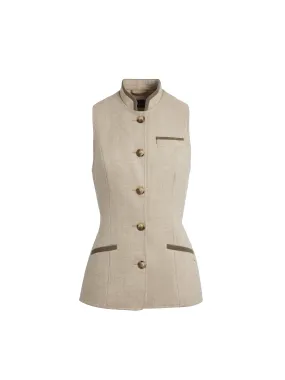 Madeline Gilet - Oatmeal Wool