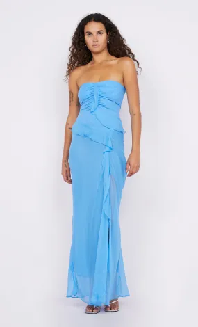 MARESCA STRAPLESS DRESS - AZURE