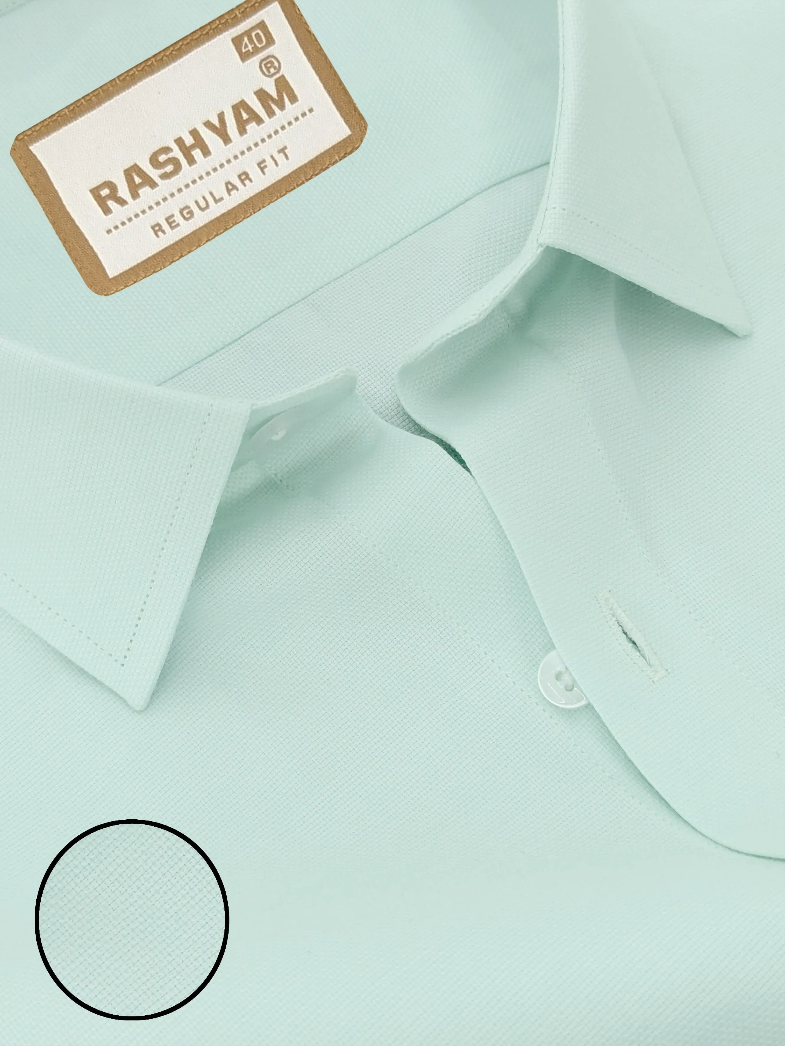 Matera Cyan Premium Cotton Formal Shirt for men