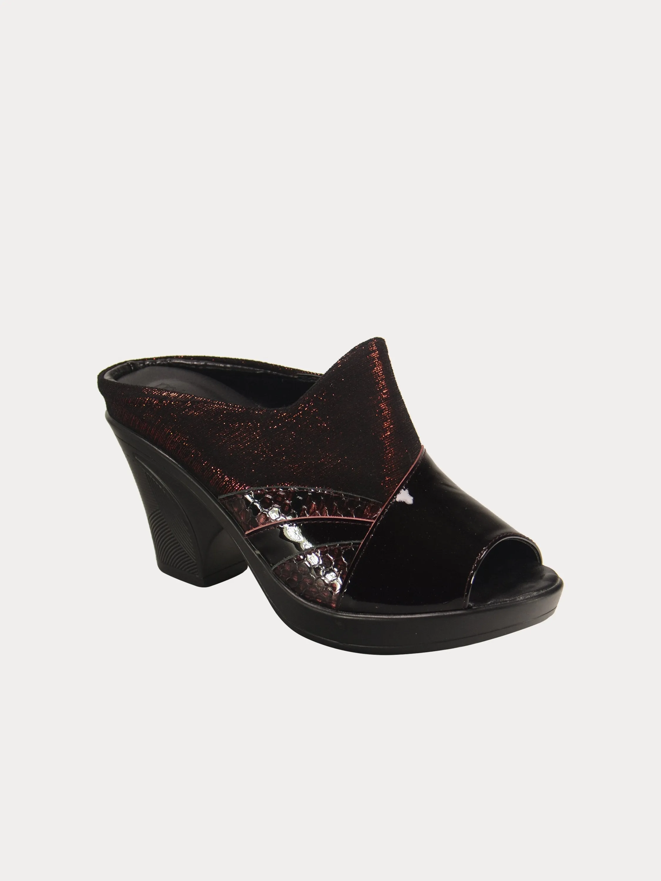 Michelle Morgan 190173 Patent Leather Strap Heels