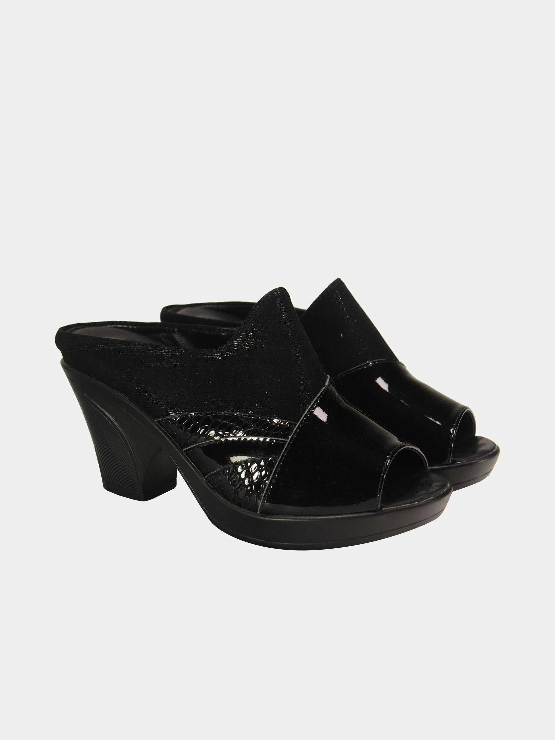 Michelle Morgan 190173 Patent Leather Strap Heels