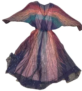 Multicolored Sheer Dress