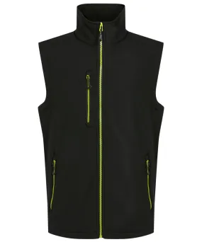 Navigate 2-layer softshell bodywarmer | Black/Lime