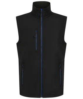 Navigate 2-layer softshell bodywarmer | Black/New Royal