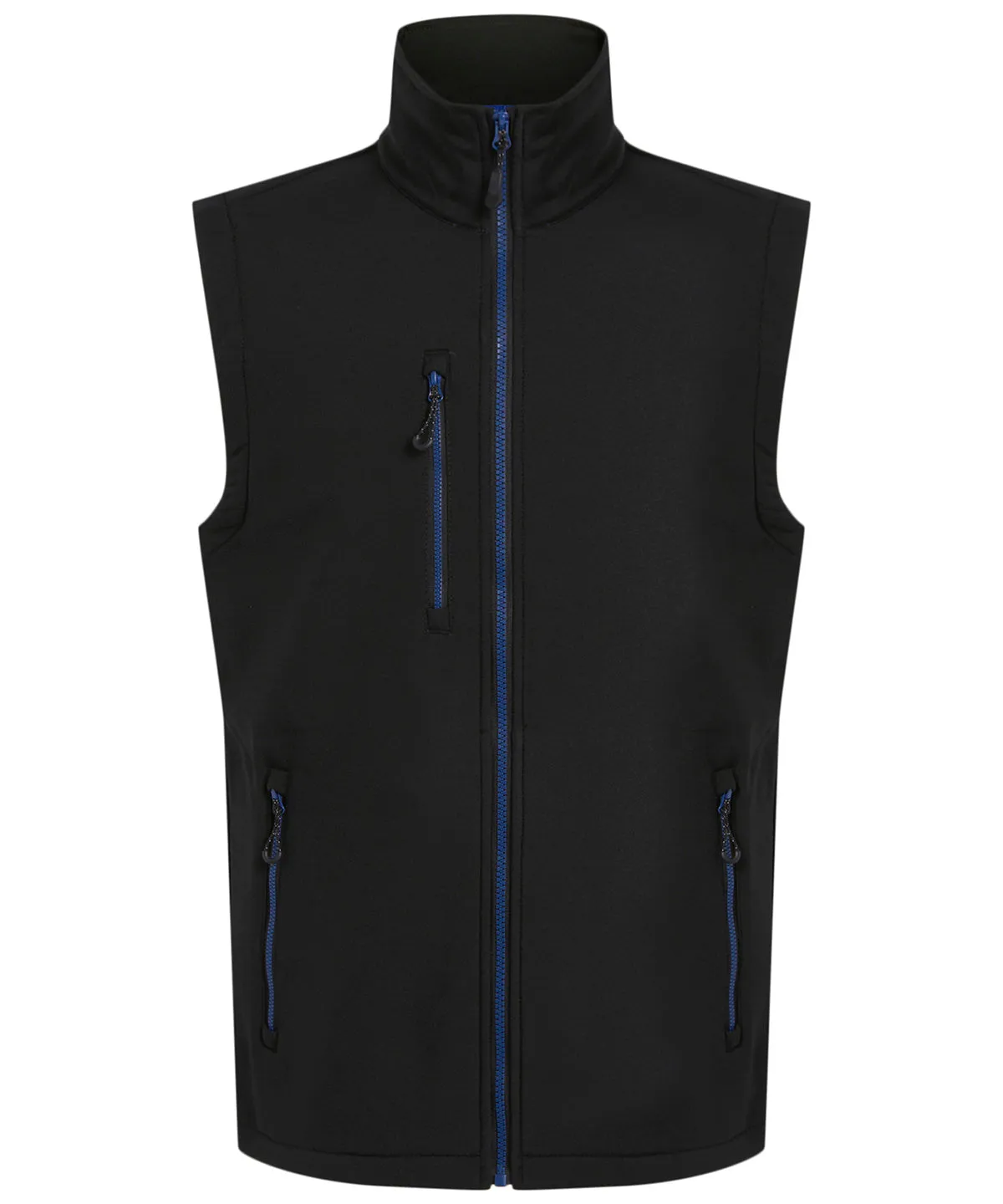 Navigate 2-layer softshell bodywarmer | Black/New Royal