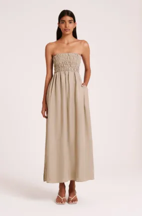 Nude Lucy Zuri Cupro Maxi dress