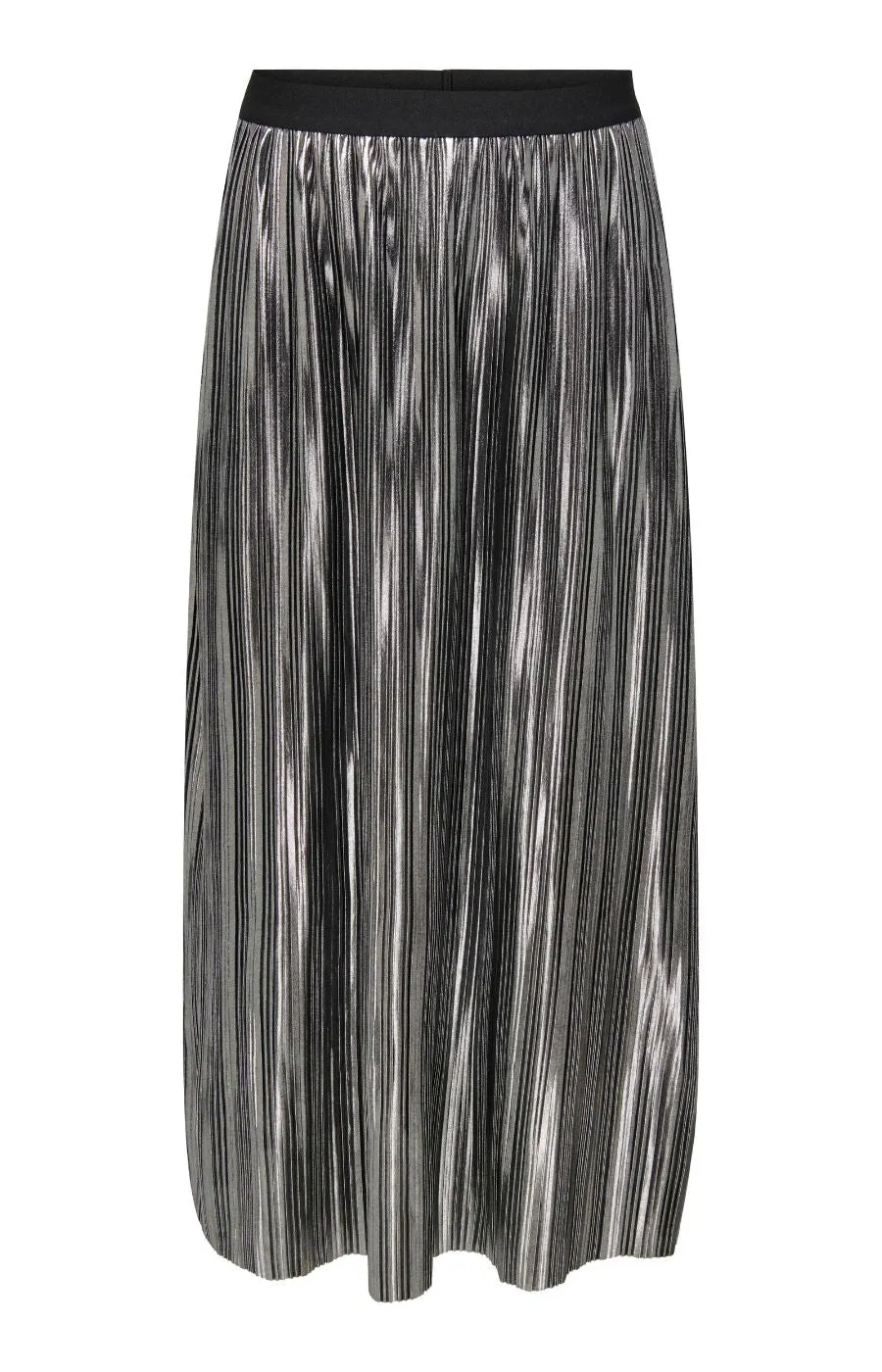 Only Carmakoma Shiver Plisse Skirt in Silver