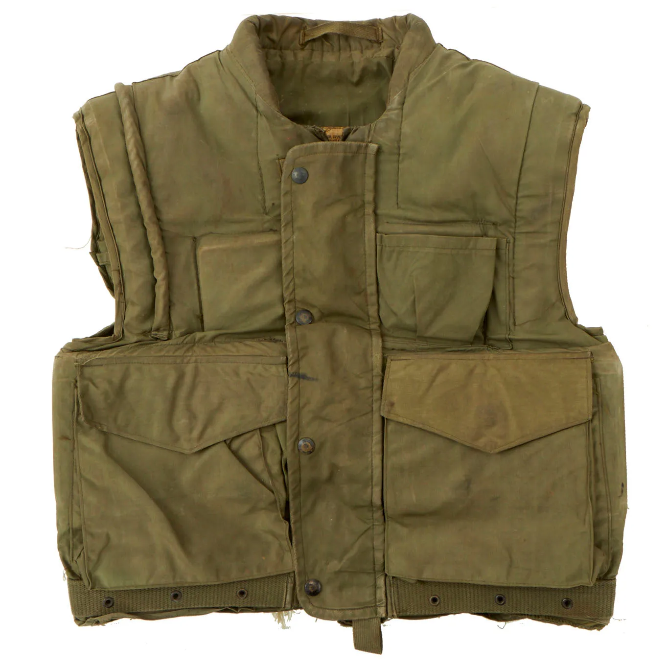 Original U.S. Vietnam War Era U.S.M.C. M-1955 Second Pattern Fragmentation Body Armor Vest - Size Medium