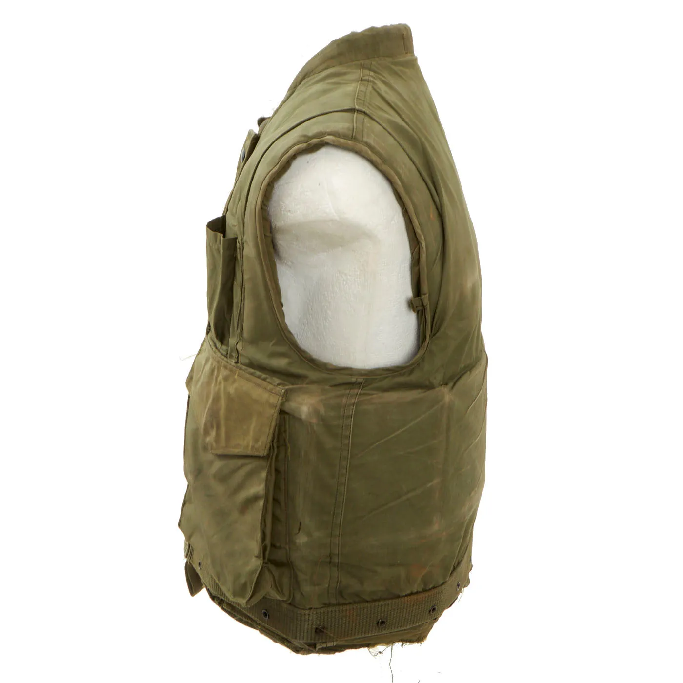 Original U.S. Vietnam War Era U.S.M.C. M-1955 Second Pattern Fragmentation Body Armor Vest - Size Medium