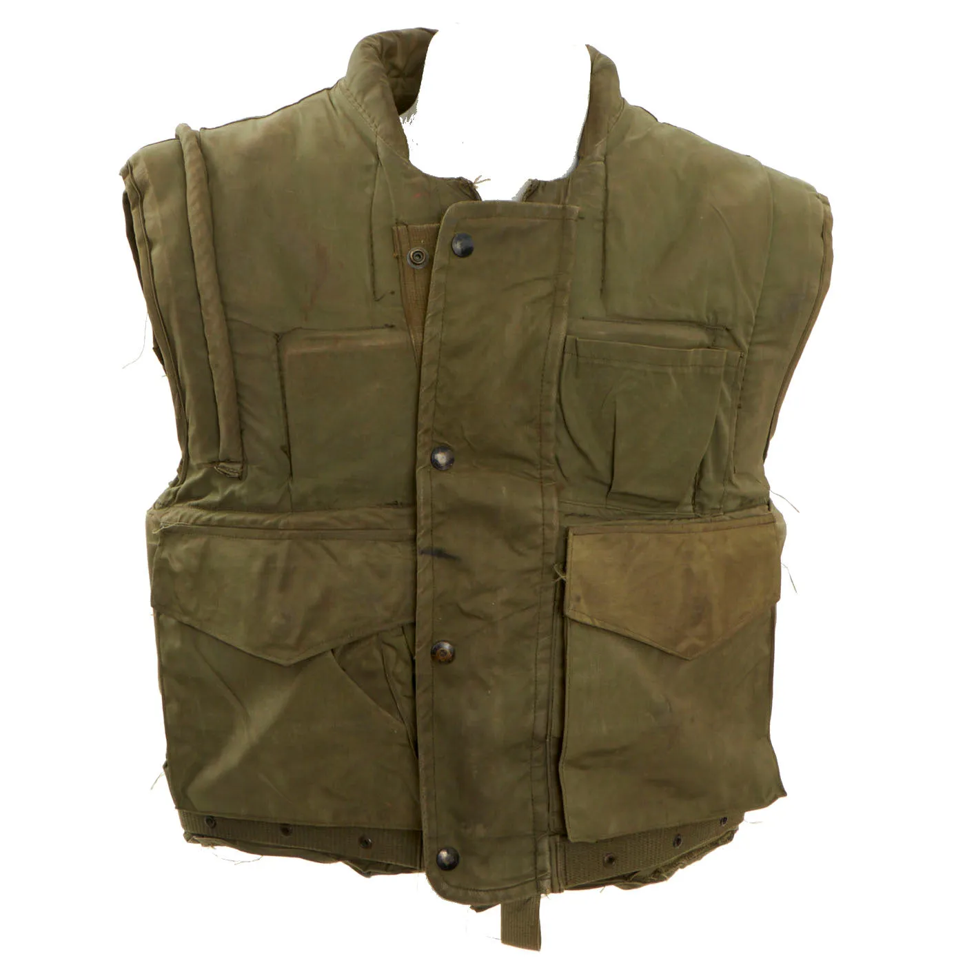 Original U.S. Vietnam War Era U.S.M.C. M-1955 Second Pattern Fragmentation Body Armor Vest - Size Medium