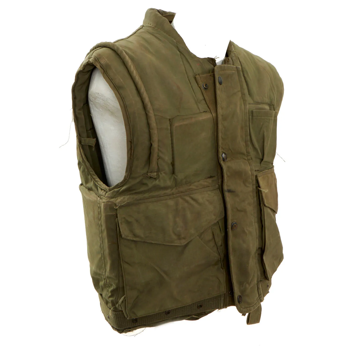 Original U.S. Vietnam War Era U.S.M.C. M-1955 Second Pattern Fragmentation Body Armor Vest - Size Medium