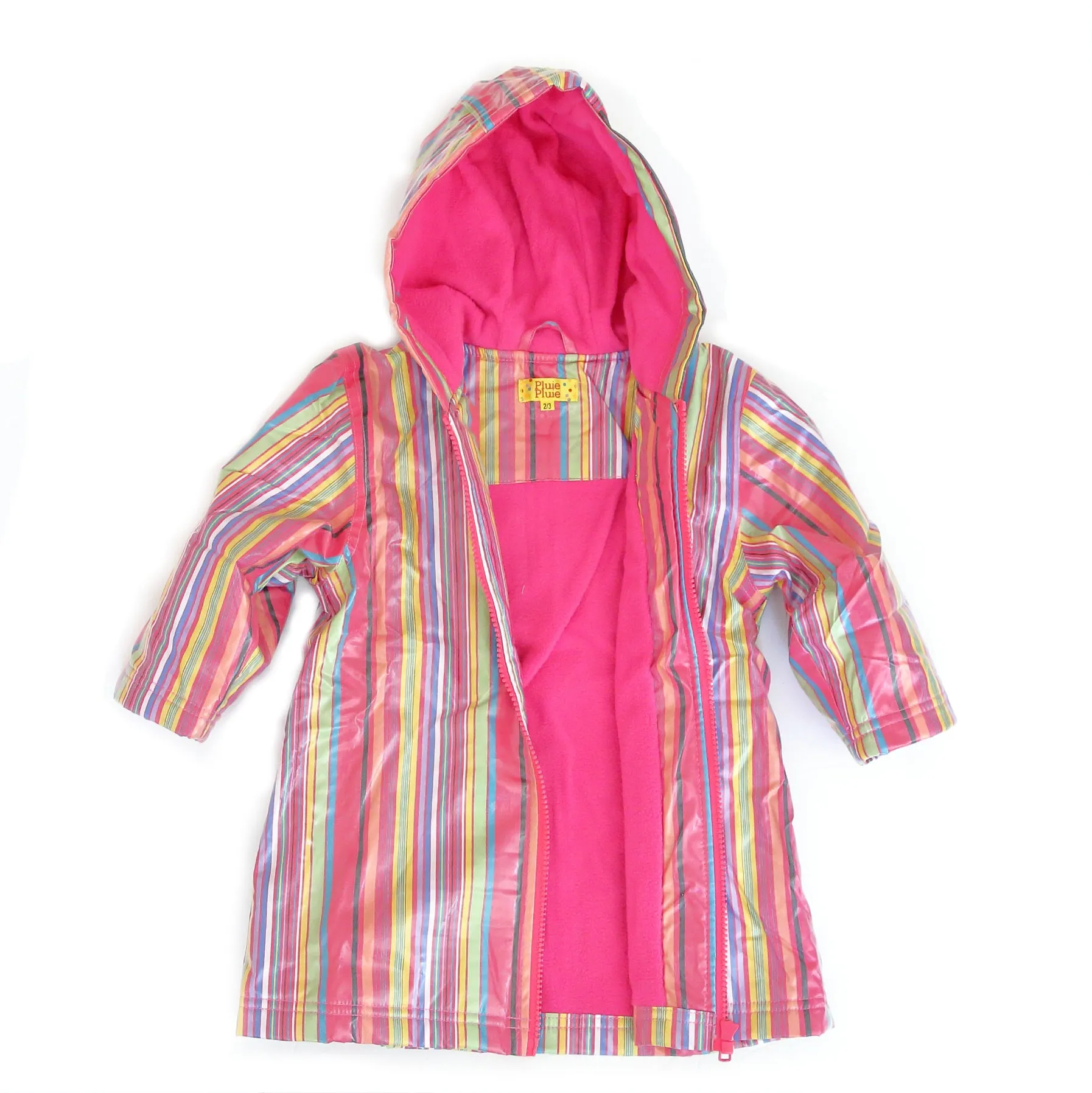 Pink Stripe Raincoat