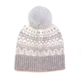 Pom Grey Bobble Hat